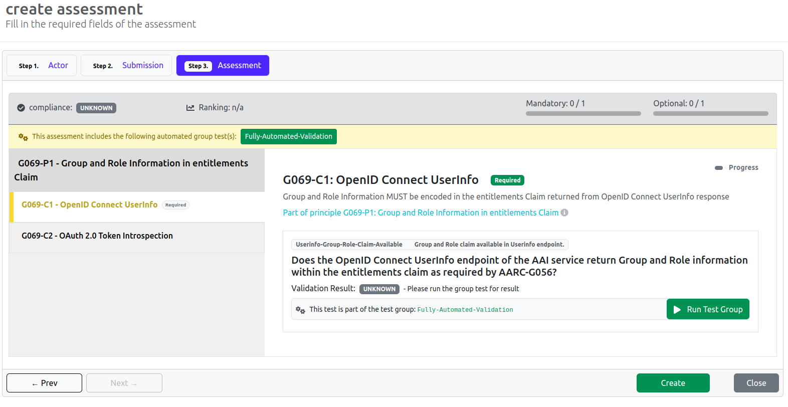 Creating Assessment - Step 3