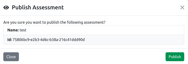 Publishing Assessment