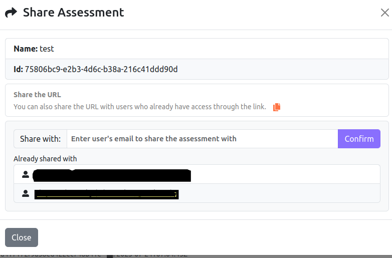 Sharing Assessment