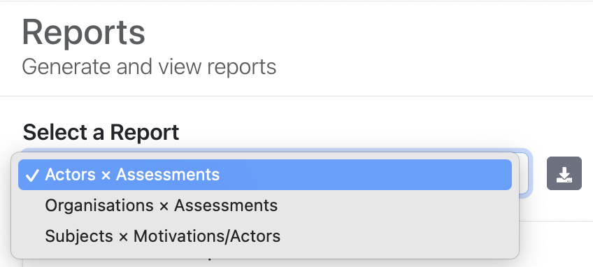Reports Overview