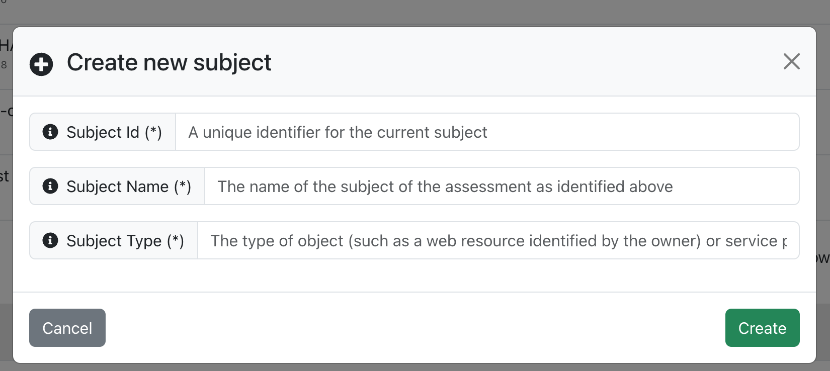 Add a Subject