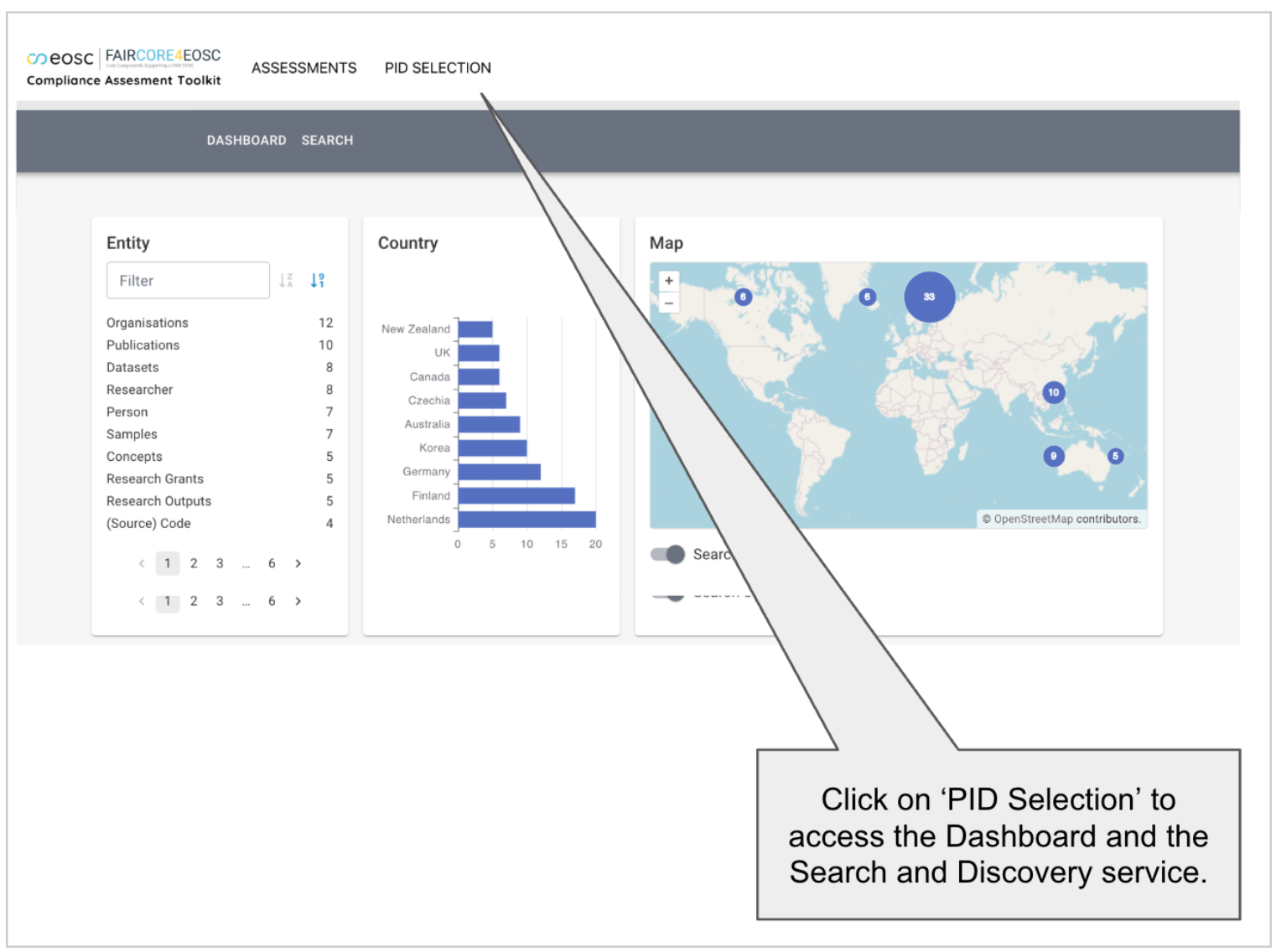 Dashboard Search and Discovery