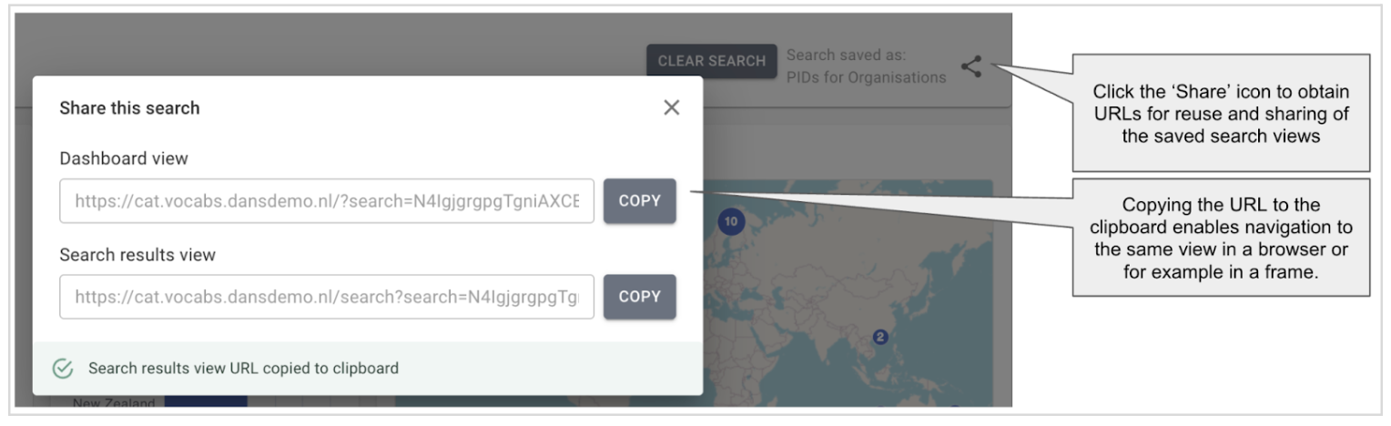 Sharing or Reusing a Saved Search Result